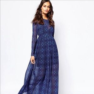 Mirage Maxi Dress, Moroccan Tile, size small